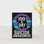 Mannen Suicide Awareness Design Mannen geestelijke Kaart (Gele Bloem)