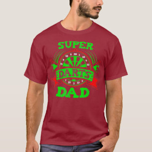 Mannen Super Darts Pap T-shirt