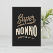 Mannen Super Nonno Grandpa Gift Kaart (Staand voorkant)