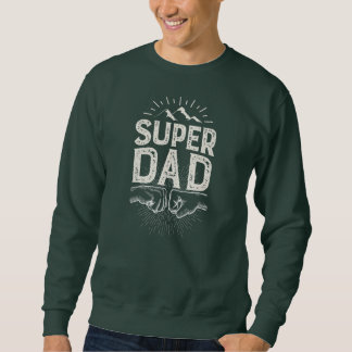Mannen Super Papa Vaderdag Trui