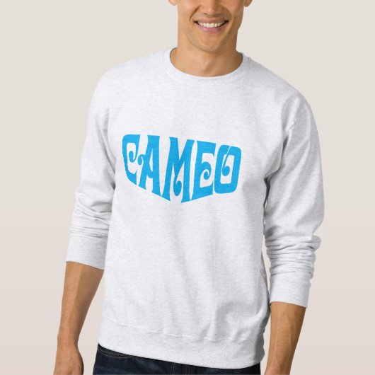 Mannen-sweatshirt met blauwe Cameo logo Trui (Voorkant)
