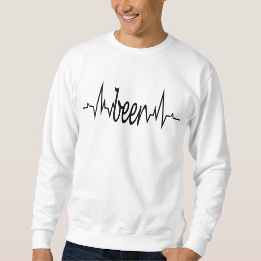 mannen sweatshirt voor bierliefhebbers (Voorkant)