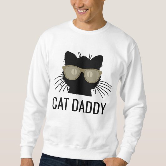 Mannen Sweatshirts, CAT DADDY Trui (Voorkant)