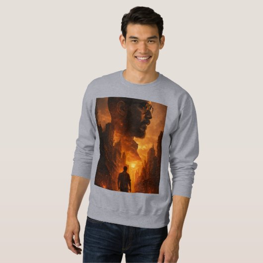 Mannen sweatsshirts Apocalyptic Cinematic Post Trui (Voorkant volledig)