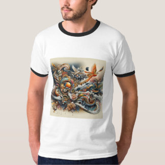 Mannen-T-shirt, bedrukt T-shirt, stijlvol T-shirt, T-shirt