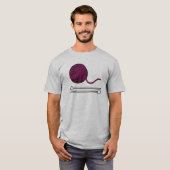Mannen T-shirt breien (Voorkant volledig)