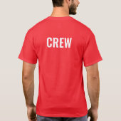 Mannen T Shirt Bulk dubbelzijdig afdrukken rood (Achterkant)