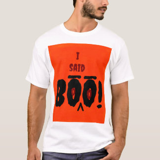 Mannen T-shirt Ik zei Boo Design.
