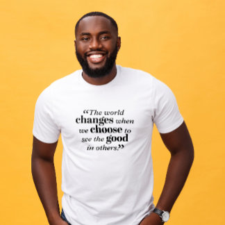 Mannen T-Shirt Inspirerend quote