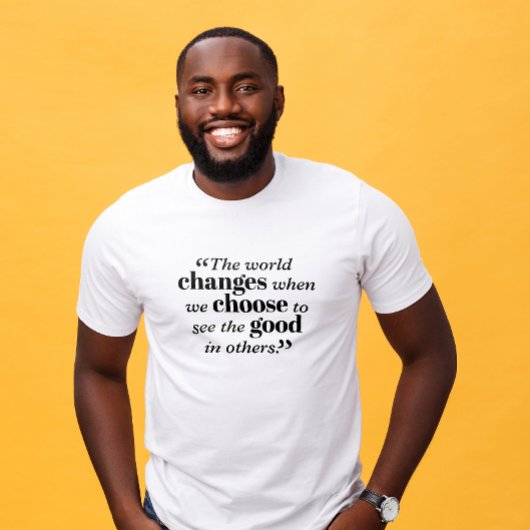 Mannen T-Shirt Inspirerend quote