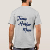 Mannen T-shirt - James Hartsoe zingen (Achterkant)