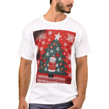 Mannen T-Shirt kerstontwerp
