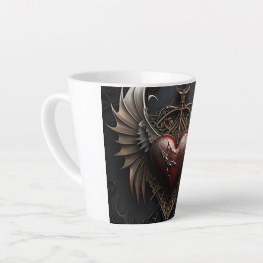 Mannen T-shirt Latte Mok (Linkerhoek)