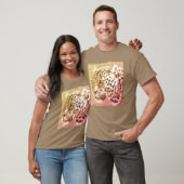 Mannen T-Shirt Leopard Head Modern Elegant Sjabloo (Unisex)
