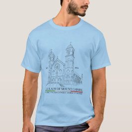 MANNEN T-Shirt Light Blue van OLMC Line-Logo