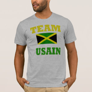 mannen t-shirt met de usain bolt -