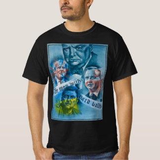 Mannen T-shirt met fijne kunstdrukletters