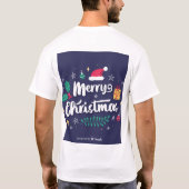 Mannen T-shirt met vrolijk kerstdesign (Achterkant)