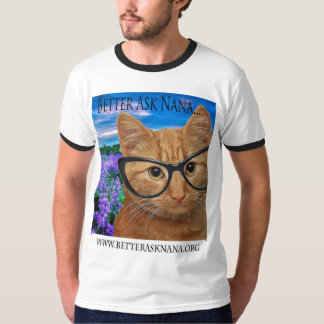 mannen t-shirt met zwarte ringmouwen en nek