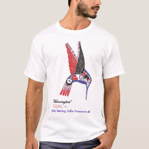 Mannen T-Shirt Native Artist Hummingbird Design