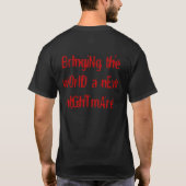 Mannen T-shirt Nightmare (Achterkant)