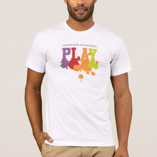 Mannen T-shirt PLAY (Voorkant)