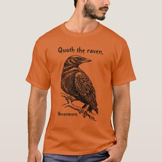Mannen T-Shirt - Raven Quoth the raven, nochtans (Voorkant)