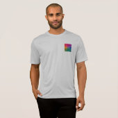 Mannen T-Shirt Sport Silver met dubbelzijdig afdru (Voorkant volledig)
