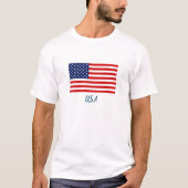 Mannen T-Shirt USA (Voorkant)