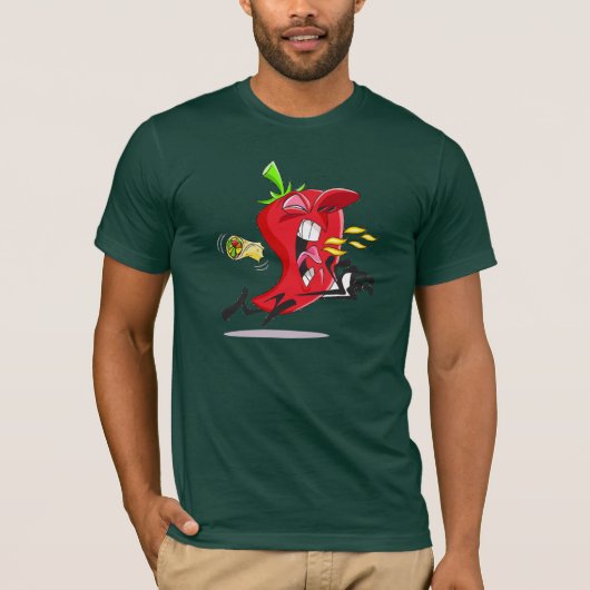 Mannen T-Shirt van Chili Pepper Breathing (Voorkant)