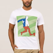 Mannen T-Shirt van de nationale voetbalspeler (Voorkant)