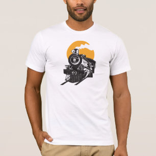 Mannen T-shirt van de stuurtrein