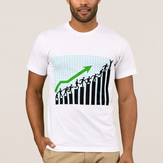 Mannen T-Shirt van Trend Graph (Voorkant)