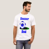 Mannen T-Shirt van voetbalvader (Voorkant volledig)