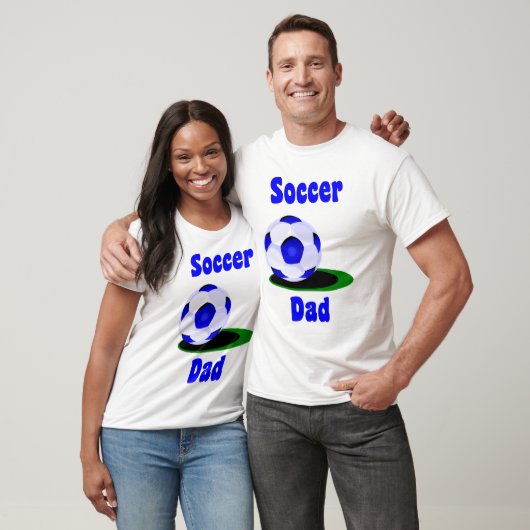 Mannen T-Shirt van voetbalvader (Unisex)