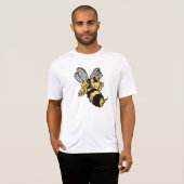 Mannen T-shirt van zeer benige bijen (Voorkant volledig)