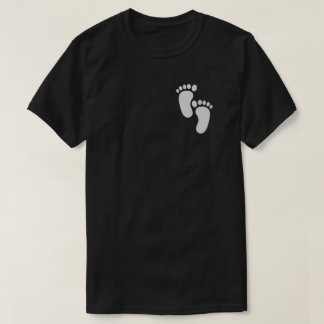 Mannen T-Shirt voetafdruk