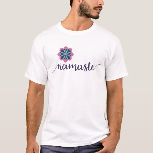 mannen T-shirt voor namaste (Voorkant)