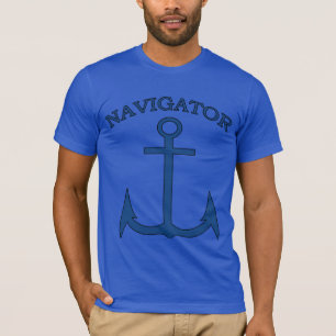 Mannen T-shirt voor navigator Blue Anchor