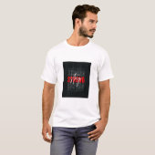mannen T shirt White Classic Design (Voorkant volledig)