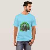 Mannen T-Shirts Happy Monkey (Voorkant volledig)