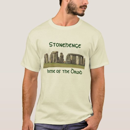 Mannen T - Stonehenge, Thuis van de Druid T-shirt (Voorkant)
