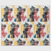 Mannen tasbalfittesspapier cadeaupapier (Vlak)