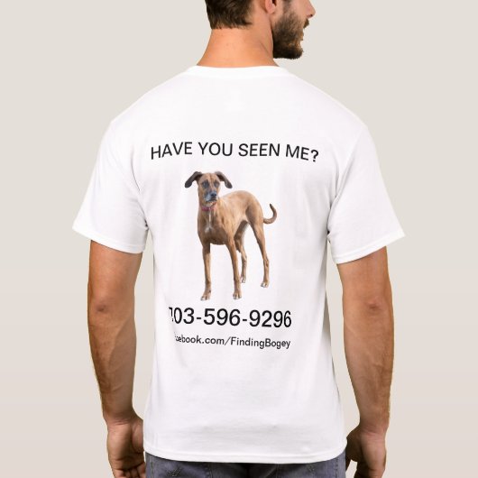 Mannen Team Bogey T-shirt (Achterkant)