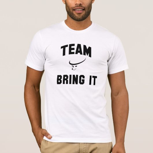 Mannen Team brengt het Shirt (Voorkant)