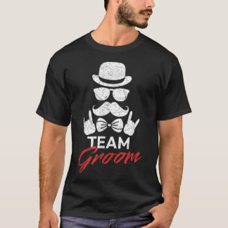 Mannen Team BruidegomHuwelijk Trouwen Huwelijk Bac T-shirt