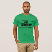 Mannen Team Deb, naam T-shirt (Voorkant volledig)