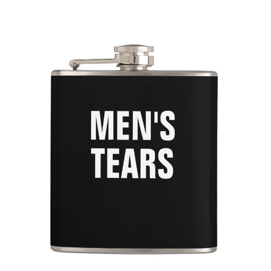 Mannen Tears Heupfles (Voorkant)