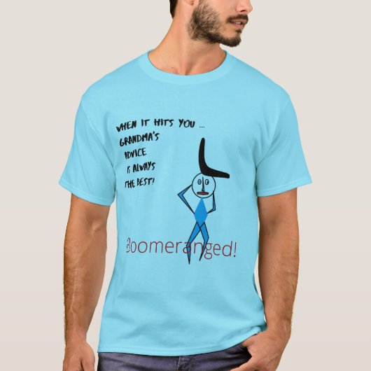 Mannen Tee Shirt Boomeranged (Voorkant)