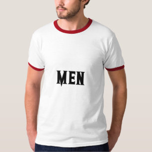 Mannen Tekst of Naam met Zwarte Kleur Tekst Heren T-shirt